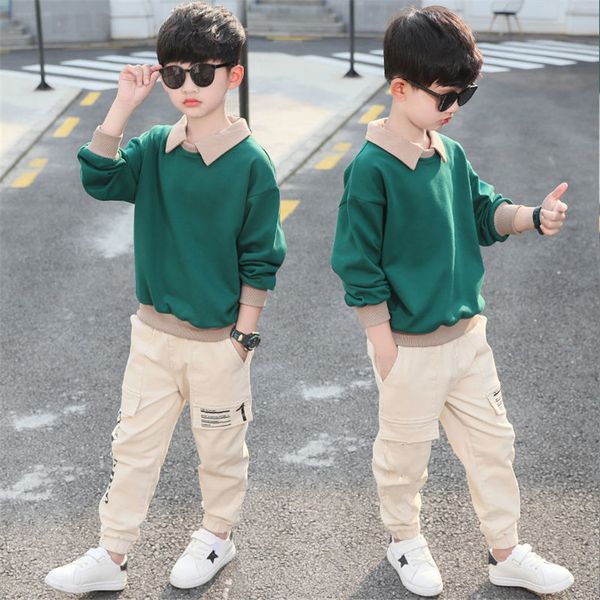 clothing sets spring autumn long sleeve boys tracksuit casual letters children clothes sweatertrousers 2pcs suit kid set 3-14 year 230718, White
clothing sets spring autumn long sleeve boys tracksuit casual letters children clothes sweatertrousers 2pcs suit kid set 3-14 year 230718, White