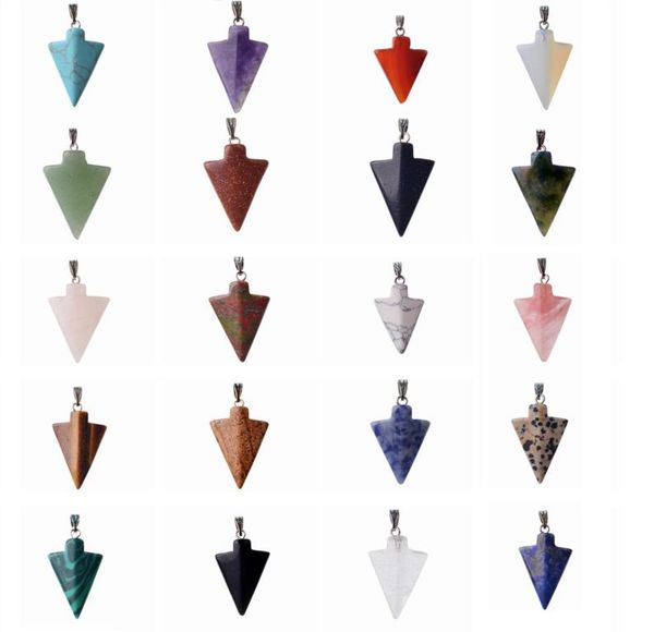 classic arrow point 35mm pendant necklace lucky turquoise blue dyed gemstones arrowhead charm adjustable black cord crystal gem1620594, Silver 
classic arrow point 35mm pendant necklace lucky turquoise blue dyed gemstones arrowhead charm adjustable black cord crystal gem1620594, Silver