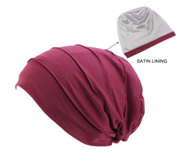 new double layer satin lined chemo cap muslim women night stretch sleep cotton cancer hair loss bonnet hat accessories1865596, Yellow
new double layer satin lined chemo cap muslim women night stretch sleep cotton cancer hair loss bonnet hat accessories1865596, Yellow