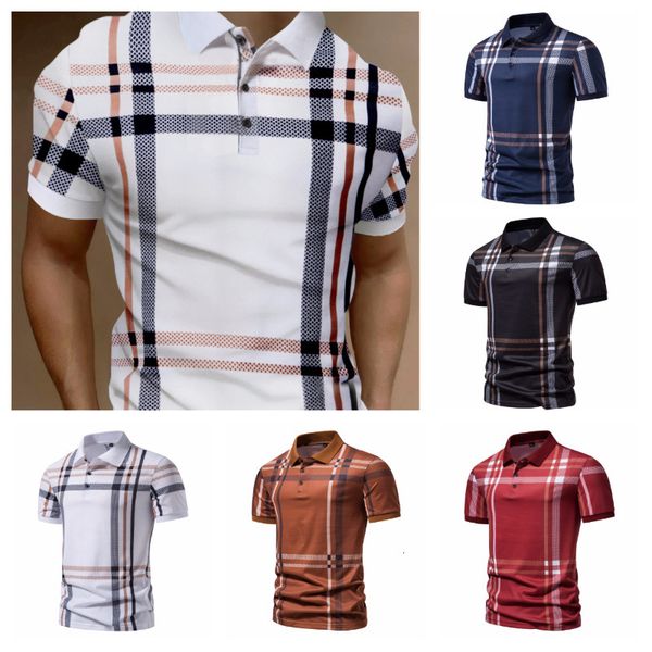 men's polos summer men's striped plaid short sleeve turn-down collar polo shirt business casual thin breathable slim men clothing, White;black
men's polos summer men's striped plaid short sleeve turn-down collar polo shirt business casual thin breathable slim men clothing, White;black