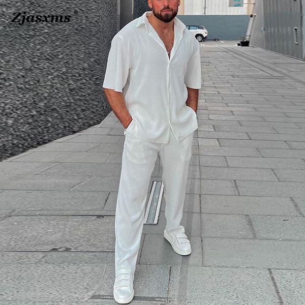 men's tracksuits men's beach stripe outfits men solid simple solid two-piece sets summer short sleeve lapel button shirtlong pants, Gray
men's tracksuits men's beach stripe outfits men solid simple solid two-piece sets summer short sleeve lapel button shirtlong pants, Gray