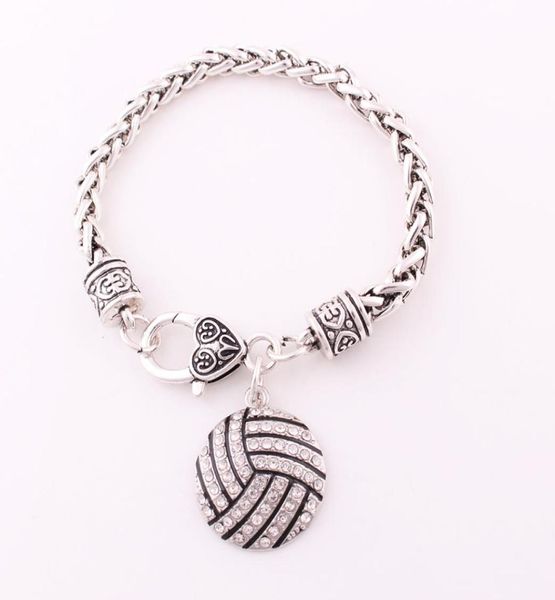 antique sliver plated zinc studded with sparkling crystal volleyball pendant heart shape charm sporty style bracelet jewelry7741255, Golden;silver
antique sliver plated zinc studded with sparkling crystal volleyball pendant heart shape charm sporty style bracelet jewelry7741255, Golden;silver