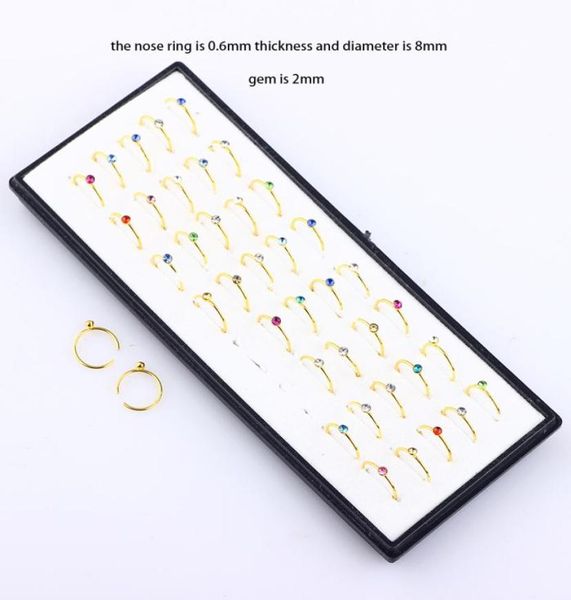 steel nose hoop rings whole body jewelry crystal nose studs pin piercing 120pcs for women men8323486, Silver
steel nose hoop rings whole body jewelry crystal nose studs pin piercing 120pcs for women men8323486, Silver