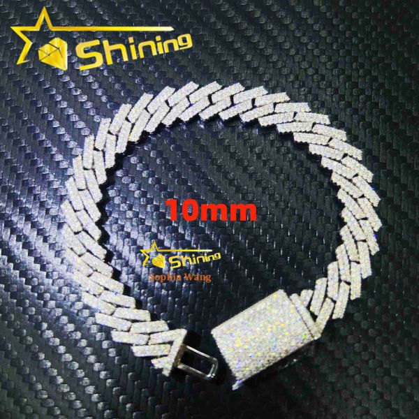 sale pass diamond tester 925 sterling silver hip hop 10mm 2 row design iced out vvs moissanite diamond cuban link bracelet
sale pass diamond tester 925 sterling silver hip hop 10mm 2 row design iced out vvs moissanite diamond cuban link bracelet