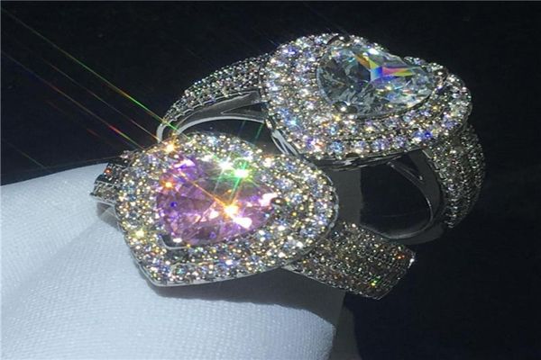 classic heart shape ring 925 sterling silver diamond cz engagement wedding band rings for women men jewelry 2 colors select7629219, Slivery;golden
classic heart shape ring 925 sterling silver diamond cz engagement wedding band rings for women men jewelry 2 colors select7629219, Slivery;golden