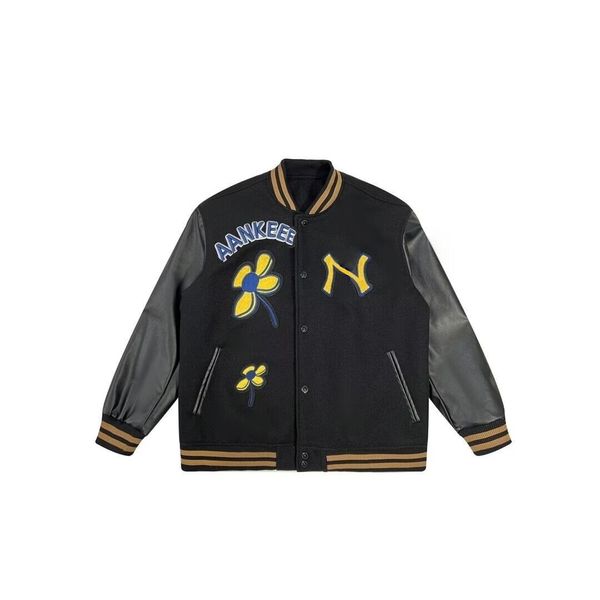 2023 jackets men women spring autumn new york baseball leather sleeve outwear jackets embroidery flower varsity, Black;brown
2023 jackets men women spring autumn new york baseball leather sleeve outwear jackets embroidery flower varsity, Black;brown