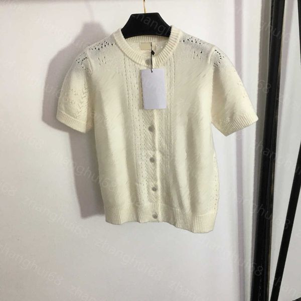 23ss womens knits womens designer clothing custom logo button hollow-out round neck short sleeve cashmere knit cardigan womens clothes, White
23ss womens knits womens designer clothing custom logo button hollow-out round neck short sleeve cashmere knit cardigan womens clothes, White