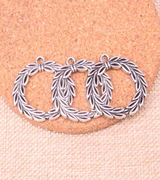 21pcs charms olive branch laurel wreath 34mm antique making pendant fitvintage tibetan silverdiy handmade jewelry6844645, Bronze;silver
21pcs charms olive branch laurel wreath 34mm antique making pendant fitvintage tibetan silverdiy handmade jewelry6844645, Bronze;silver