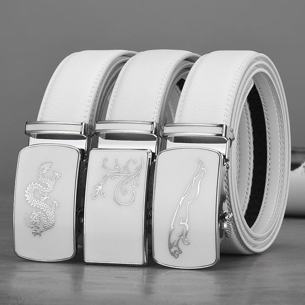 belts white automatic buckle cowhide belt chic casual commercial luxury design doublesided genuine leather waistband for men 230717, Black;brown
belts white automatic buckle cowhide belt chic casual commercial luxury design doublesided genuine leather waistband for men 230717, Black;brown