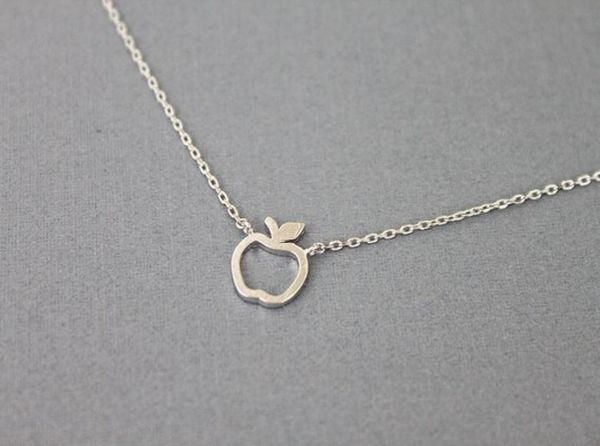 10pcs hollow outline funny simple geometric fruit apple shape pendant chain necklaces for school mentor teacher women graduation g9241544, Silver
10pcs hollow outline funny simple geometric fruit apple shape pendant chain necklaces for school mentor teacher women graduation g9241544, Silver