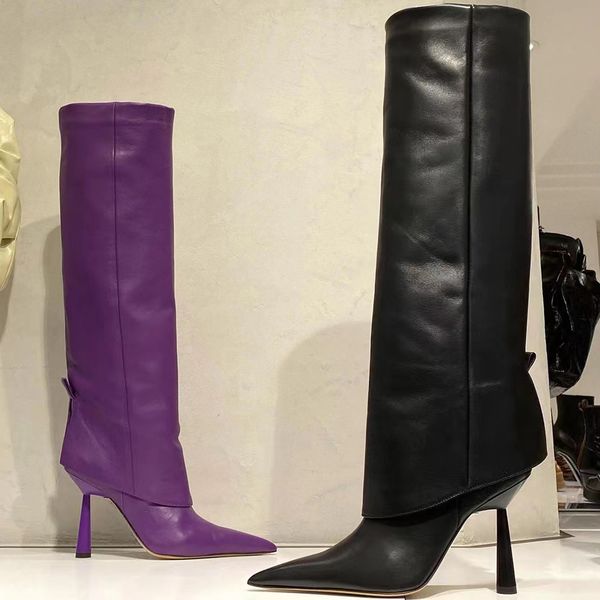 full grain leather stiletto knee-high boots calfskin tip slip on boot fashion boots women's outdoor shoes luxury designers knee boots f, Black
full grain leather stiletto knee-high boots calfskin tip slip on boot fashion boots women's outdoor shoes luxury designers knee boots f, Black