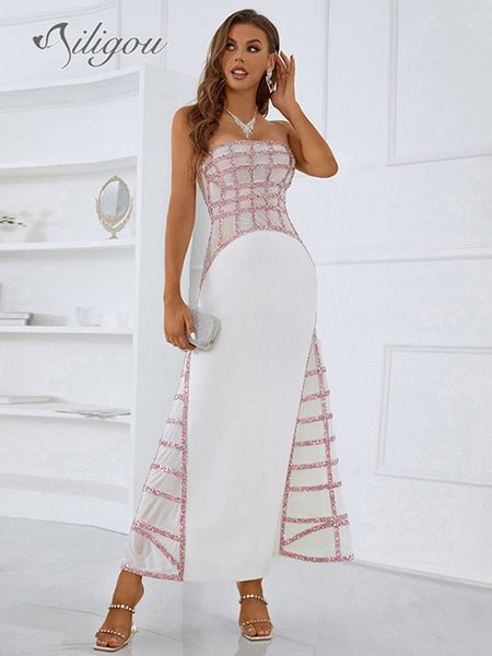 plus size dresses ailigou straples dress bandage bodysuit luxurious elegant sparkling crystal diamond party midi 230718, Black
plus size dresses ailigou straples dress bandage bodysuit luxurious elegant sparkling crystal diamond party midi 230718, Black