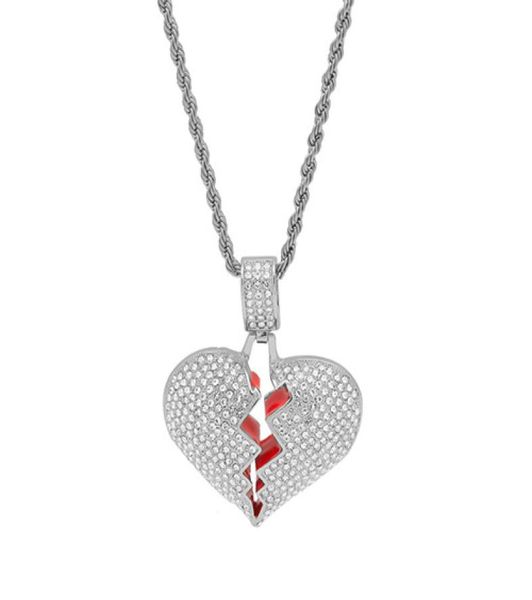 hip hop broke heart iced out pendants necklaces charm for men women gold color crystal jewelry7657569, Silver
hip hop broke heart iced out pendants necklaces charm for men women gold color crystal jewelry7657569, Silver