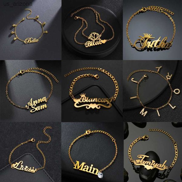stainless steel custom name bracelets personalized chain letter jewelry for women charms customized gift l230620, Golden;silver
stainless steel custom name bracelets personalized chain letter jewelry for women charms customized gift l230620, Golden;silver
