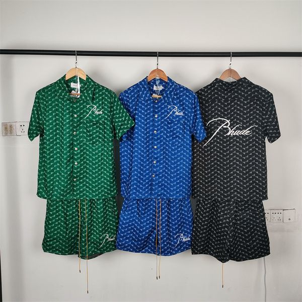 men's shorts rhude men women quality drawstring triangle plaid oversized embroidery breeches 230717, White;black
men's shorts rhude men women quality drawstring triangle plaid oversized embroidery breeches 230717, White;black