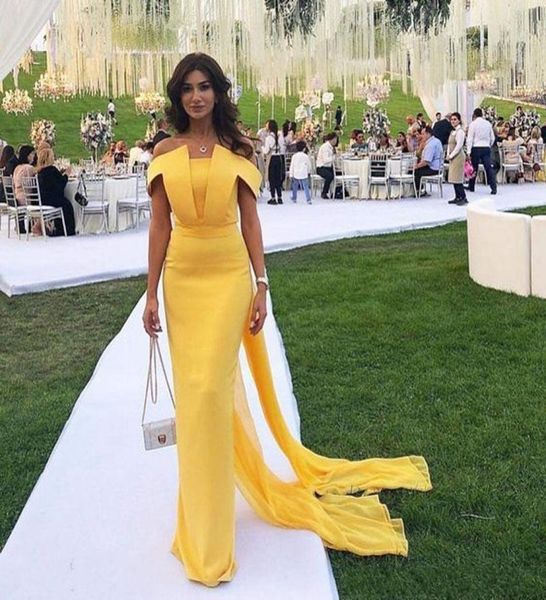 2019 yellow prom dresses elegant off shoulder boat neck mermaid long floor length arabic dubai prom party gowns custom made c2831851, Black
2019 yellow prom dresses elegant off shoulder boat neck mermaid long floor length arabic dubai prom party gowns custom made c2831851, Black