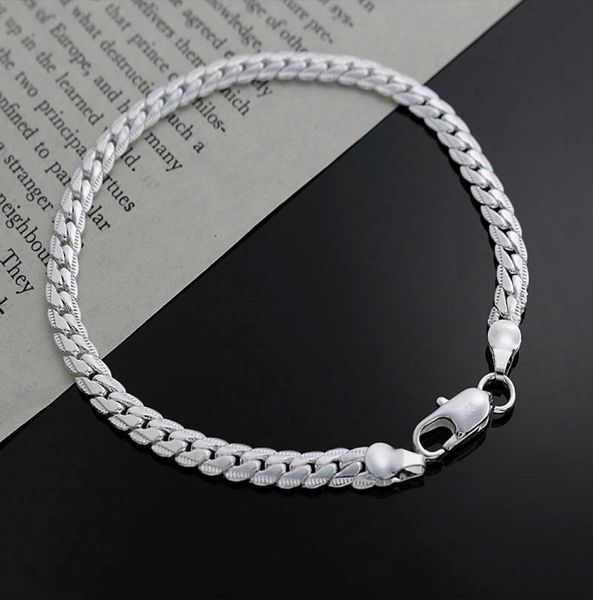 xmas fine 4mm 925 sterling silver fashion chain bracelet for women men party bracelet european charm 8inch bracelet 2018 new h2643576, Black
xmas fine 4mm 925 sterling silver fashion chain bracelet for women men party bracelet european charm 8inch bracelet 2018 new h2643576, Black
