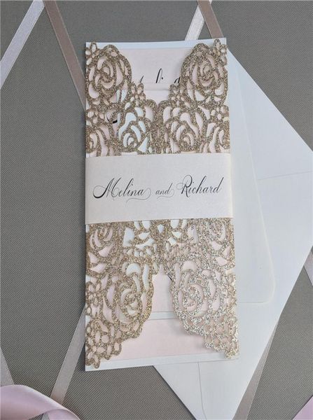 laser cut invite for wedding glitter rose gold wedding invitations with belly band printing2565203, Black
laser cut invite for wedding glitter rose gold wedding invitations with belly band printing2565203, Black