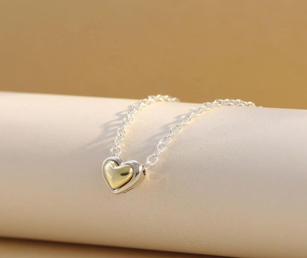 925 sterling silver 14k plated golden heart collier necklace chain for women men fit style necklaces gift jewelry 399399c00-453135282
925 sterling silver 14k plated golden heart collier necklace chain for women men fit style necklaces gift jewelry 399399c00-453135282
