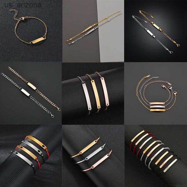 letdiffery fashion bracelets personalized engrave name bracelet stainless steel customized letter jewelry for women men gifts l230620, Golden;silver
letdiffery fashion bracelets personalized engrave name bracelet stainless steel customized letter jewelry for women men gifts l230620, Golden;silver