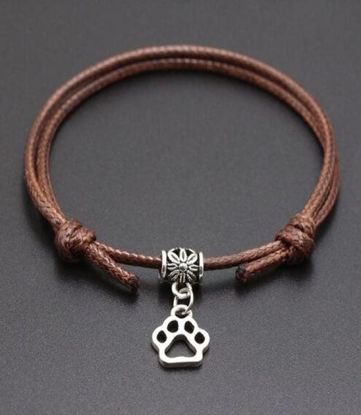 20pcs lucky paw print charms handmade red wax string cord lucky bracelets pulseras bangle for women men bracelet fashion jewelry7915896, Golden;silver
20pcs lucky paw print charms handmade red wax string cord lucky bracelets pulseras bangle for women men bracelet fashion jewelry7915896, Golden;silver