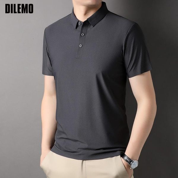 men's polos grade seamless brand summer mens plain casual turn down collar polo shirt simple short sleeve fashions clothes men 230717, White;black
men's polos grade seamless brand summer mens plain casual turn down collar polo shirt simple short sleeve fashions clothes men 230717, White;black