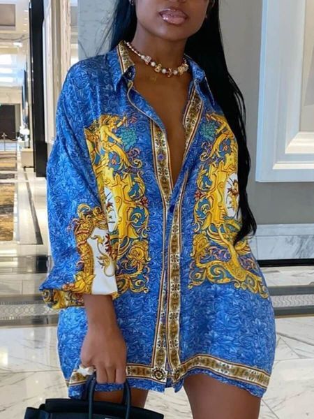 women's plus size t-shirt lw plus size button design mixed printing shirt dress fashion stylish turndown collar boho t-shirt plain loos, Black
women's plus size t-shirt lw plus size button design mixed printing shirt dress fashion stylish turndown collar boho t-shirt plain loos, Black