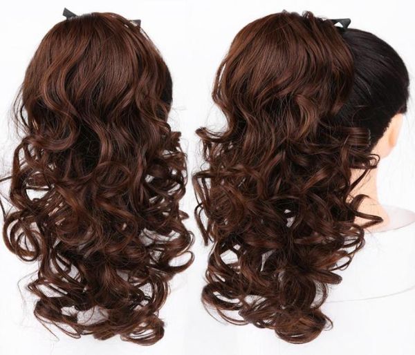22 inches long wavy synthetic ponytail extensions clip in pony tail drawstring natural hair extension heat resistant hairpieces2202111, Black
22 inches long wavy synthetic ponytail extensions clip in pony tail drawstring natural hair extension heat resistant hairpieces2202111, Black