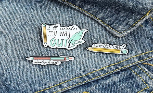 write on pencil enamel brooches pin for women fashion dress coat shirt demin metal funny brooch pins badges promotion gift 2021 ne8219924, Gray
write on pencil enamel brooches pin for women fashion dress coat shirt demin metal funny brooch pins badges promotion gift 2021 ne8219924, Gray