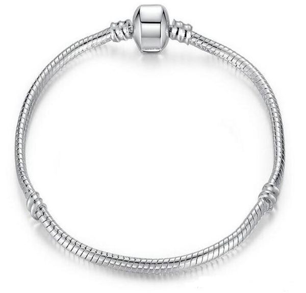 925 silver plated bracelet chain with barrel clasp fit european beads for bracelets with without logo diy 20 pcs 016014
925 silver plated bracelet chain with barrel clasp fit european beads for bracelets with without logo diy 20 pcs 016014