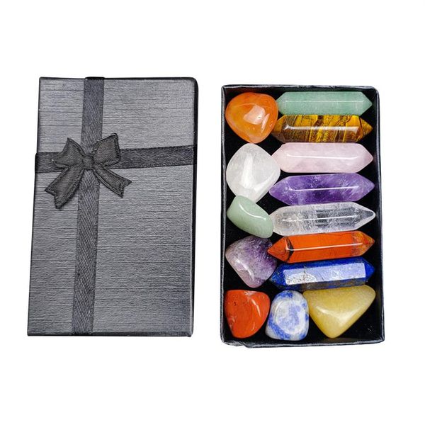natural gemstone energy obelisk quartz crystal double point reiki mineral specimen healing christmas gift box2730, Black
natural gemstone energy obelisk quartz crystal double point reiki mineral specimen healing christmas gift box2730, Black