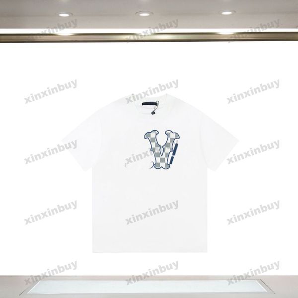 xinxinbuy men designer tee t shirt 23ss paris plaid letter print short sleeve cotton women black gray xs-2xl, Black;brown
xinxinbuy men designer tee t shirt 23ss paris plaid letter print short sleeve cotton women black gray xs-2xl, Black;brown