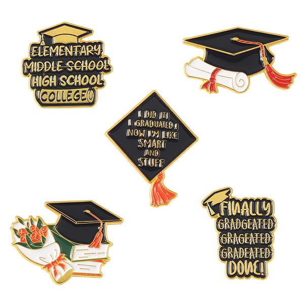 boutique enamel university graduation hat brooch pin creative graduation season rose dr. hat model styling bad essence brooches collar lapel, Gray
boutique enamel university graduation hat brooch pin creative graduation season rose dr. hat model styling bad essence brooches collar lapel, Gray