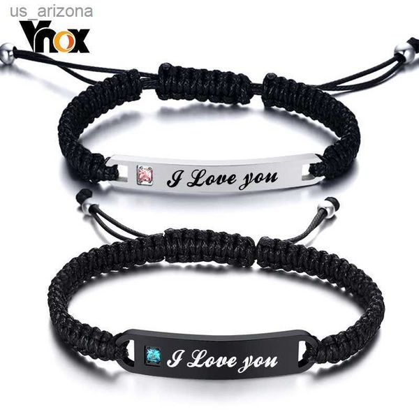 vnox personalized handmade braided bracelets for couples stainless steel bar aaa cz stone women men birthday anniversary gift l230620, Golden;silver
vnox personalized handmade braided bracelets for couples stainless steel bar aaa cz stone women men birthday anniversary gift l230620, Golden;silver