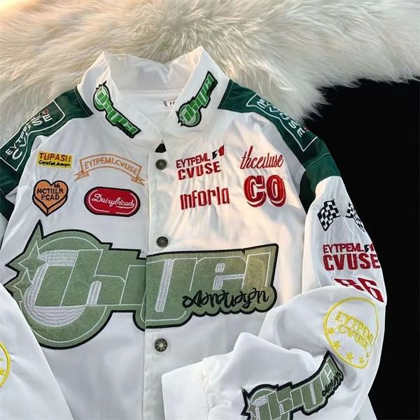 women's jackets american hip hop trendy brand motorcycle female retro fshion street loose oversize thin section baseball uniform autumn, Black;brown
women's jackets american hip hop trendy brand motorcycle female retro fshion street loose oversize thin section baseball uniform autumn, Black;brown