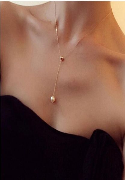2021 new fashion big pearl pendant gold clavicle chain adjustable necklace7091513, Silver
2021 new fashion big pearl pendant gold clavicle chain adjustable necklace7091513, Silver