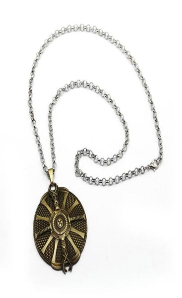 game men trendy god of war 4 kratos guardian shield pendant necklace fashion vintage necklace male jewelry gifts1972072, Silver
game men trendy god of war 4 kratos guardian shield pendant necklace fashion vintage necklace male jewelry gifts1972072, Silver
