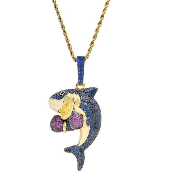 new whole hip hop personality pendant boxing shark pendant copperinlaid zircon necklace3100604, Silver
new whole hip hop personality pendant boxing shark pendant copperinlaid zircon necklace3100604, Silver
