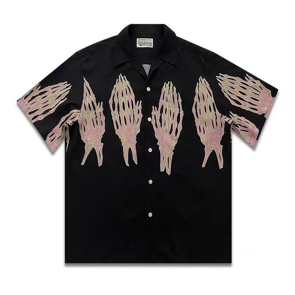 men's t shirts japanese trendy brand wacko maria shirt 21ss ghost hand print hawaii short sleeved men and women 1 230717, White;black
men's t shirts japanese trendy brand wacko maria shirt 21ss ghost hand print hawaii short sleeved men and women 1 230717, White;black