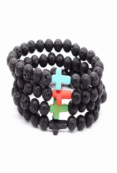 fashion black lava natural stone bracelets cross charm essential oil diffuser bracelet for men women jewelry2503032
fashion black lava natural stone bracelets cross charm essential oil diffuser bracelet for men women jewelry2503032