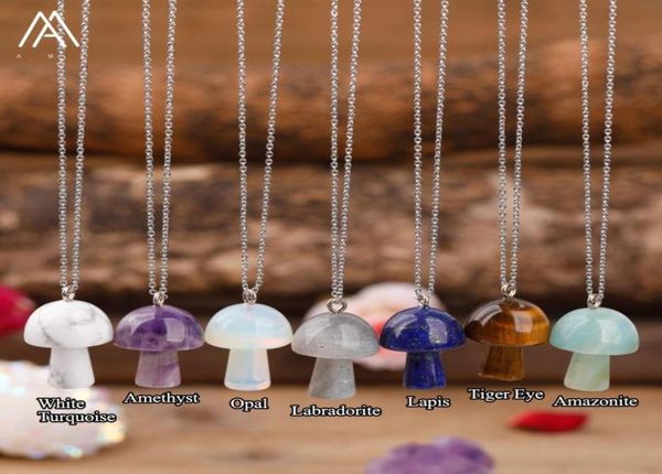 natural stone carving mushroom shape pendant reiki healing crystal tiger eye rose quartz amethyst agate aventurines necklace for w7860561, Silver
natural stone carving mushroom shape pendant reiki healing crystal tiger eye rose quartz amethyst agate aventurines necklace for w7860561, Silver