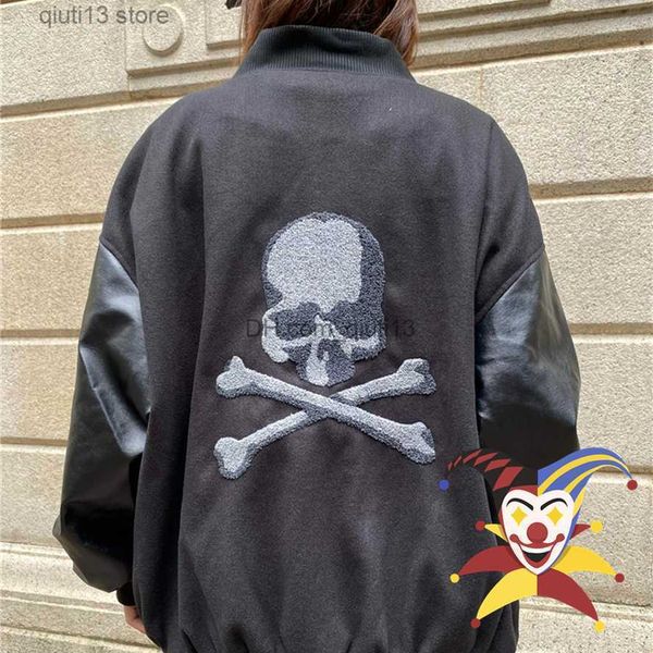 men's jackets mastermind baseball jacket men women embroidered leather sleeve couple baseball uniform outwear coat t230718, Black;brown
men's jackets mastermind baseball jacket men women embroidered leather sleeve couple baseball uniform outwear coat t230718, Black;brown