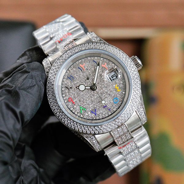 diamond watch mens watch automatic mechanical montre de luxe stainless steel strap fashion wristwatch waterproof 40mm, Slivery;brown
diamond watch mens watch automatic mechanical montre de luxe stainless steel strap fashion wristwatch waterproof 40mm, Slivery;brown