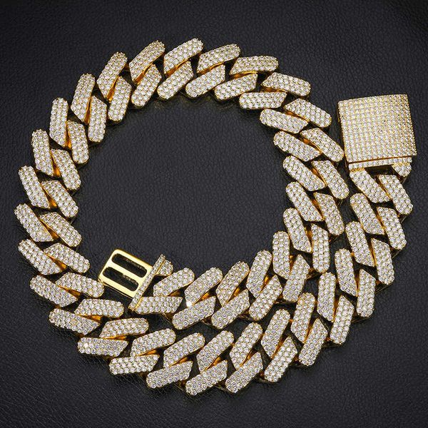 heavyweight 30mm diamond cuban chain with 3 rows of zircon hip-hop necklace accessories, Silver
heavyweight 30mm diamond cuban chain with 3 rows of zircon hip-hop necklace accessories, Silver
