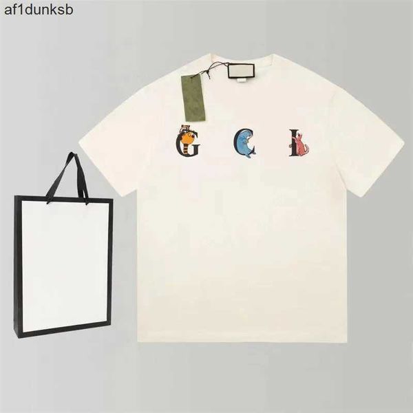 and ggity designer luxury men's versatile t-shirt new animal letter print round men's neck short sleeve casual loose women's, White;black
and ggity designer luxury men's versatile t-shirt new animal letter print round men's neck short sleeve casual loose women's, White;black
