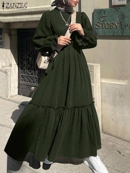 ethnic clothing zanzea fashion women elegant solid dubai turkey abaya sundress hijab muslim ruffles dress autumn long sleeve maxi 230718, Red
ethnic clothing zanzea fashion women elegant solid dubai turkey abaya sundress hijab muslim ruffles dress autumn long sleeve maxi 230718, Red