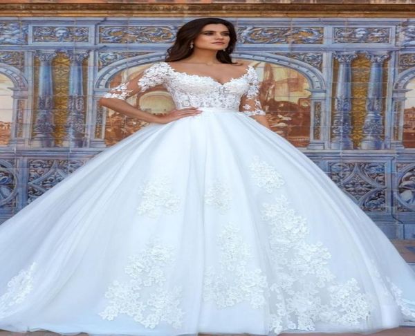 glamorous ball gown wedding dresses applique lace half sleeves bridal gowns corset bodice sheer back court train wedding gowns 2016438307, White
glamorous ball gown wedding dresses applique lace half sleeves bridal gowns corset bodice sheer back court train wedding gowns 2016438307, White