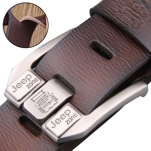 neck ties luxury belt for men genuine leather metal pin buckle famous brand designer waist strap belts jeans 230718, Blue;purple