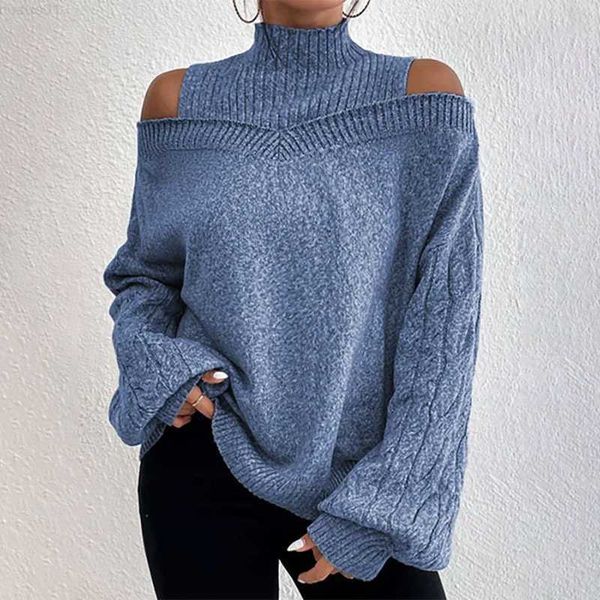 women's sweaters turtleneck kintted sweater women off shoulder pullovers autumn winter warm thick jumpers gray hollow out y2k e-girl ju, White;black
women's sweaters turtleneck kintted sweater women off shoulder pullovers autumn winter warm thick jumpers gray hollow out y2k e-girl ju, White;black