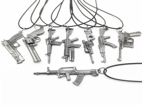 6cm shooting game gun pendant necklace punk simulation submachine sniper rifle revolver guns necklace men gift5953410, Silver
6cm shooting game gun pendant necklace punk simulation submachine sniper rifle revolver guns necklace men gift5953410, Silver